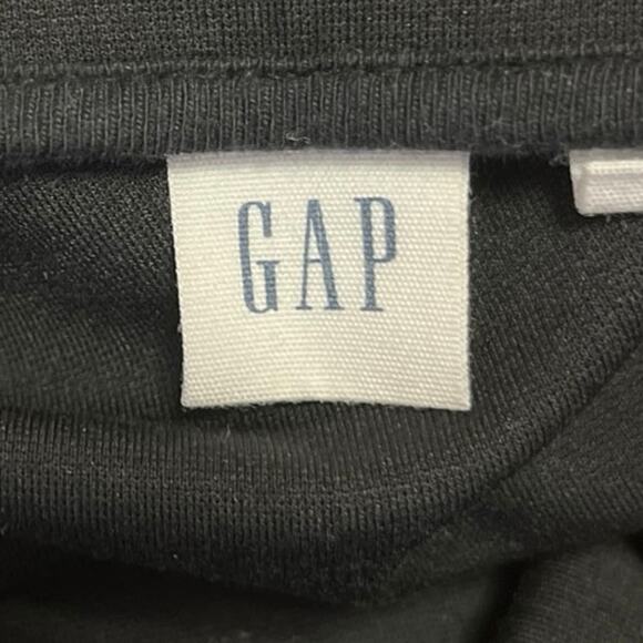 GAP Women's Black Side Zip Casual Knee Length A-Line Flared Skirt Size M Tall - Picture 4 of 4